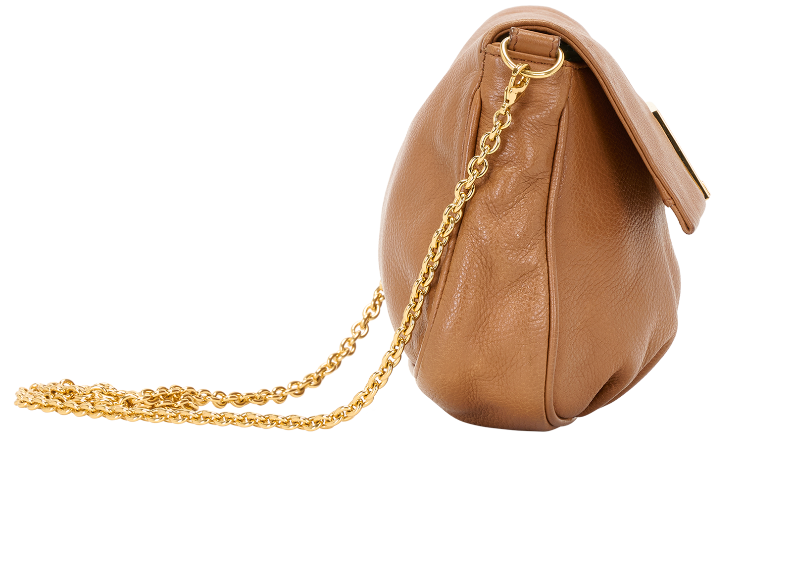 Fendista Pochette, &pound;550, Handbags, Brown, Leather, Side view